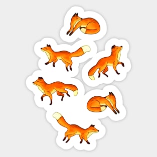 Free Frolicking Foxes Sticker